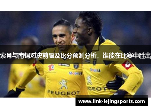 索肖与南锡对决前瞻及比分预测分析，谁能在比赛中胜出